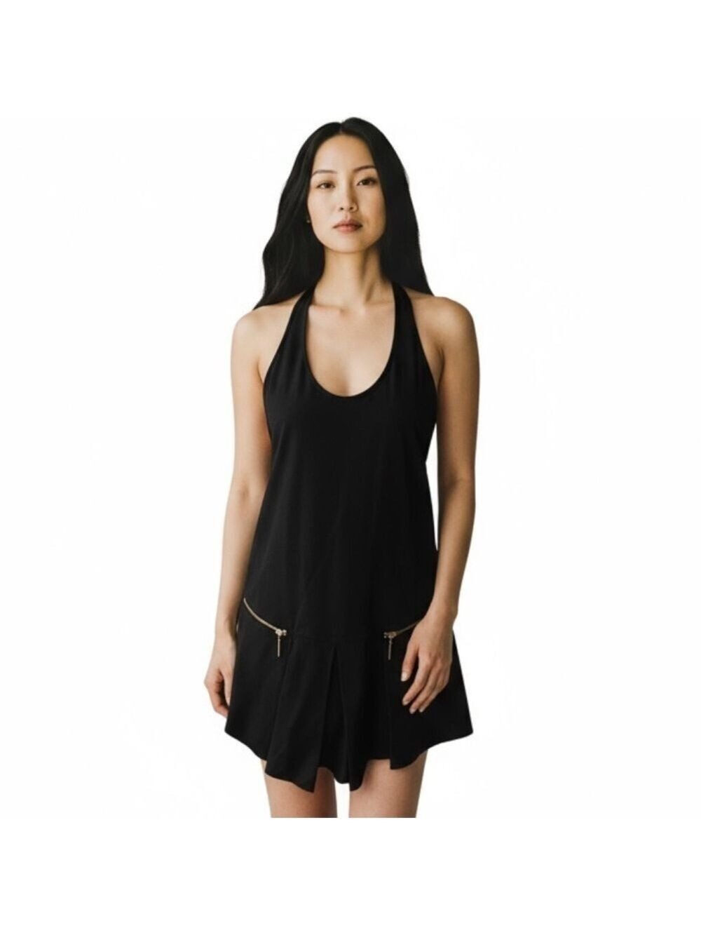New With Tags Bird By Juicy Couture Black Skye Halter Dress Size XS